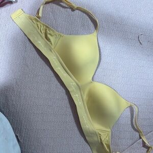 Yellow pink bra